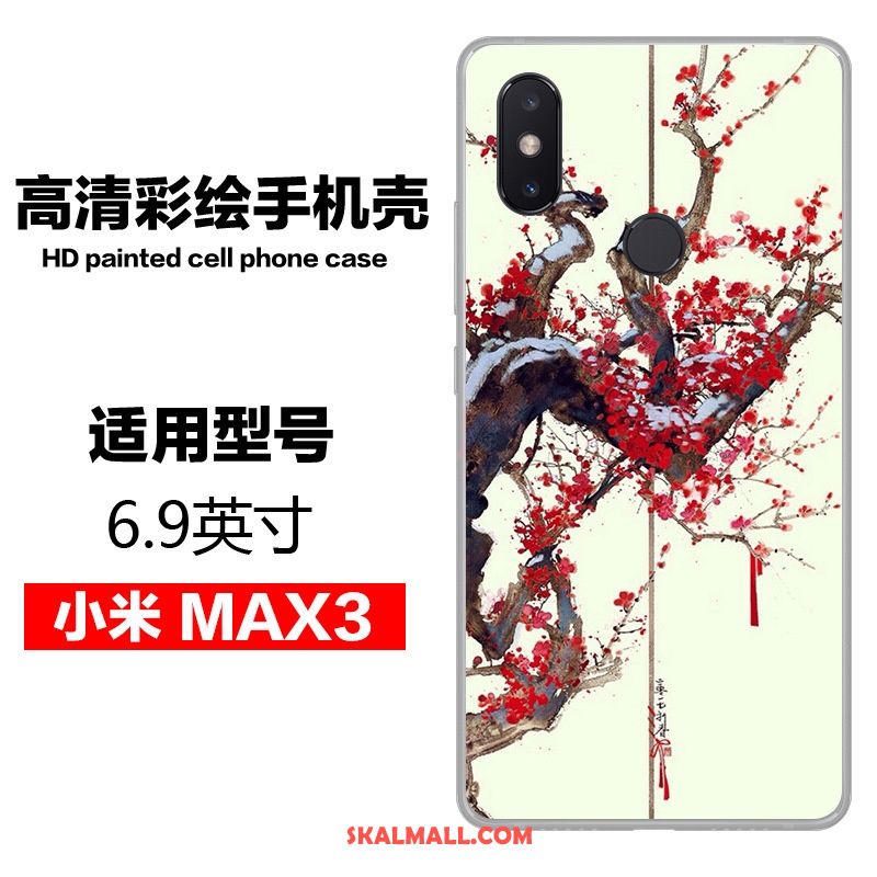 Xiaomi Mi Max 3 Skal Kinesisk Stil Målade Mobil Telefon Personlighet Vind Fodral Rea