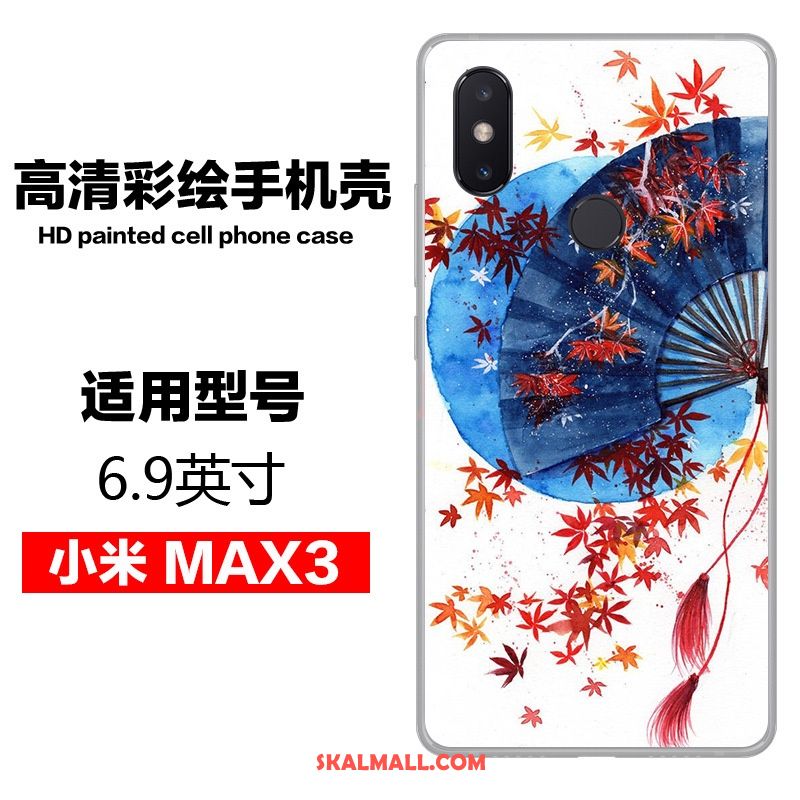 Xiaomi Mi Max 3 Skal Kinesisk Stil Målade Mobil Telefon Personlighet Vind Fodral Rea