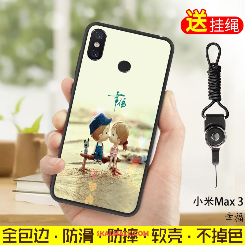 Xiaomi Mi Max 3 Skal Mobil Telefon Skydd Grön Hängsmycken Mjuk Rea