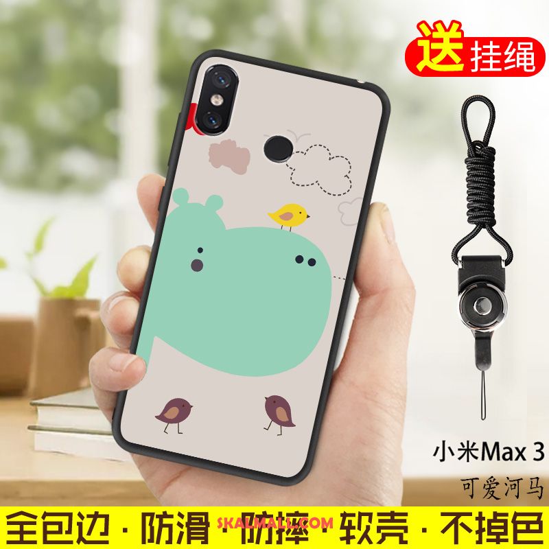 Xiaomi Mi Max 3 Skal Mobil Telefon Skydd Grön Hängsmycken Mjuk Rea