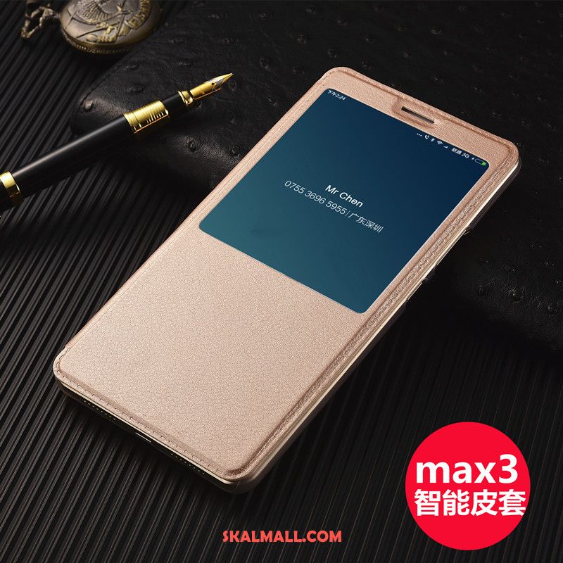 Xiaomi Mi Max 3 Skal Rosa Läderfodral Mobil Telefon Skydd Täcka Köpa
