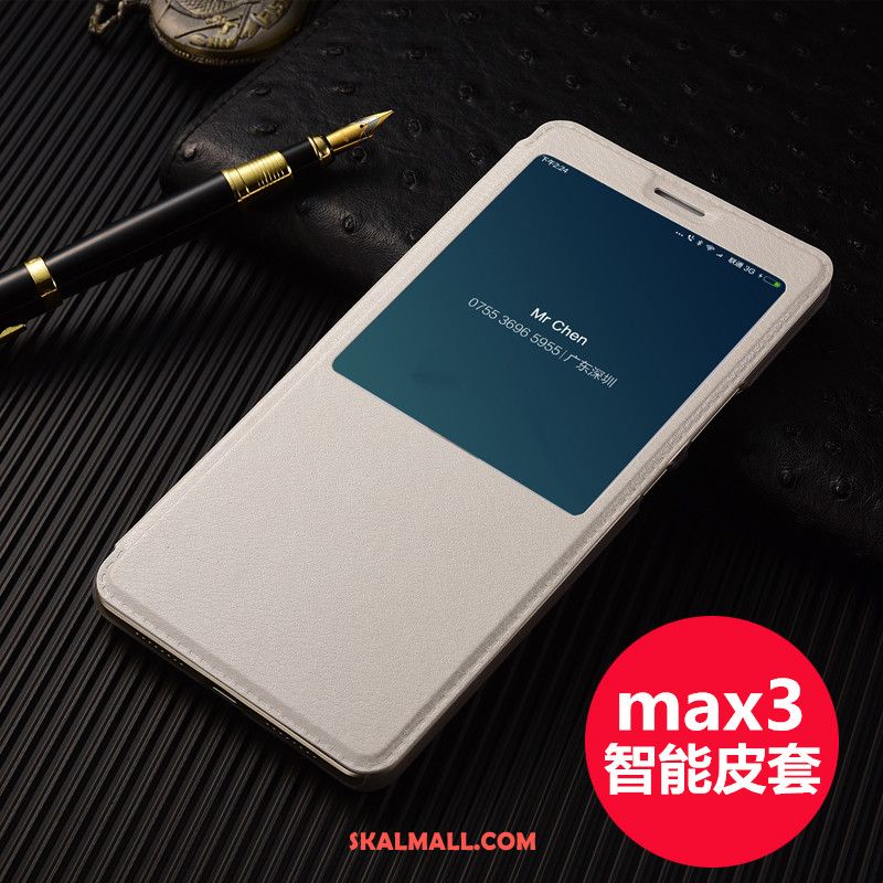 Xiaomi Mi Max 3 Skal Rosa Läderfodral Mobil Telefon Skydd Täcka Köpa