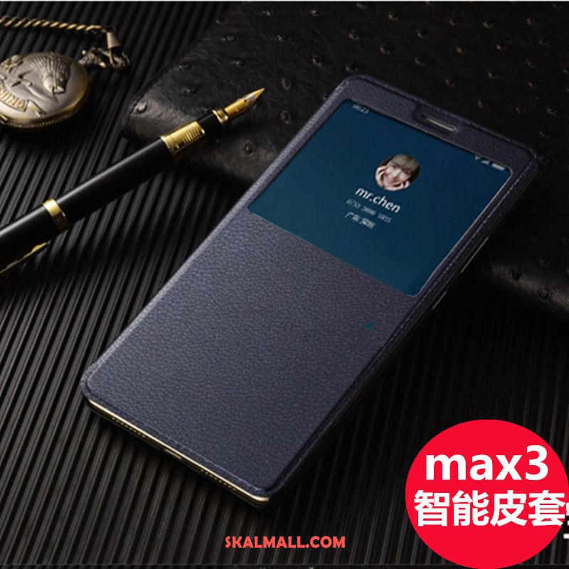 Xiaomi Mi Max 3 Skal Rosa Läderfodral Mobil Telefon Skydd Täcka Köpa