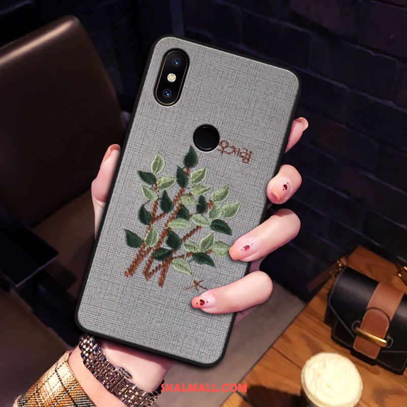 Xiaomi Mi Mix 2s Skal Fallskydd Kreativa Broderi Silikon Mobil Telefon Fodral Till Salu