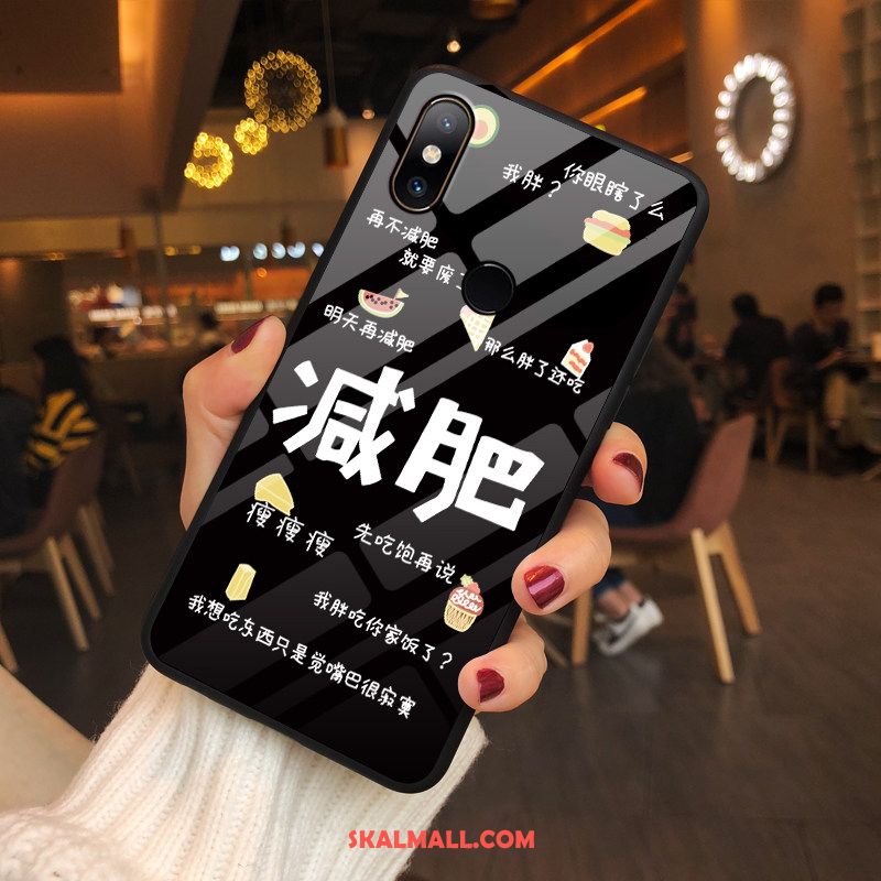 Xiaomi Mi Mix 2s Skal Glas Liten Anpassa Skydd Blå Fodral Rabatt