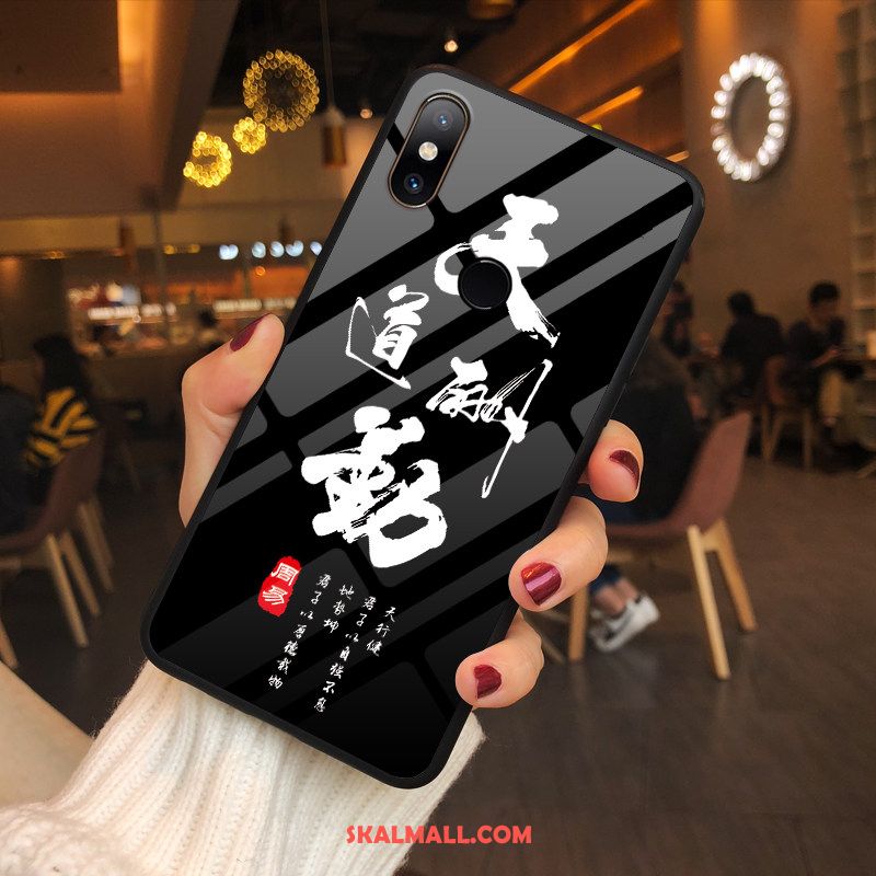 Xiaomi Mi Mix 2s Skal Glas Liten Anpassa Skydd Blå Fodral Rabatt