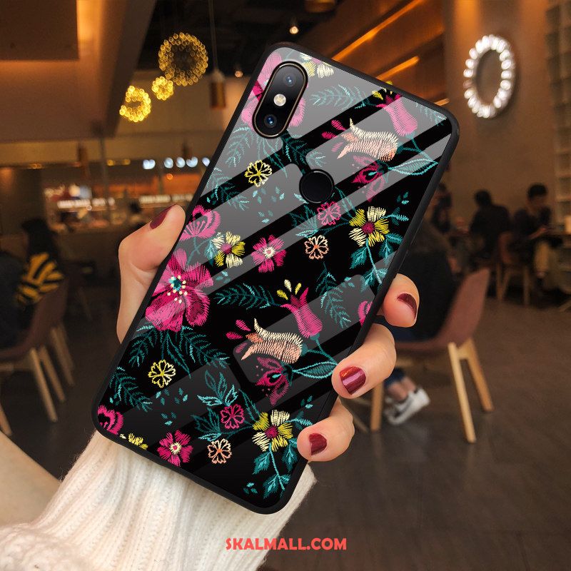 Xiaomi Mi Mix 2s Skal Glas Liten Anpassa Skydd Blå Fodral Rabatt