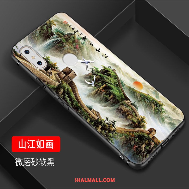Xiaomi Mi Mix 2s Skal Liten Kreativa Trend Blå Kinesisk Stil Billigt