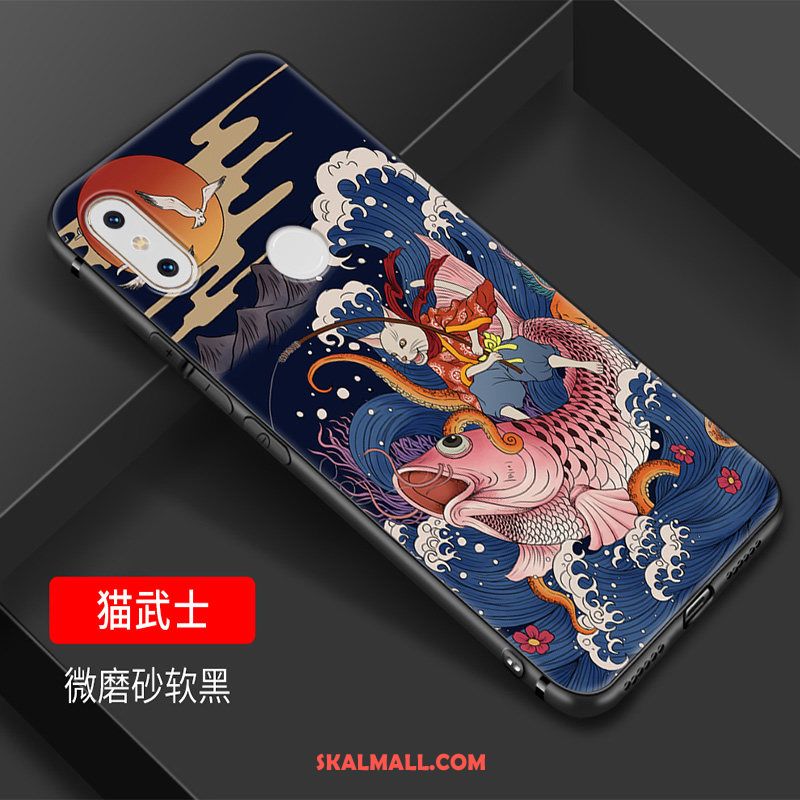 Xiaomi Mi Mix 2s Skal Liten Kreativa Trend Blå Kinesisk Stil Billigt