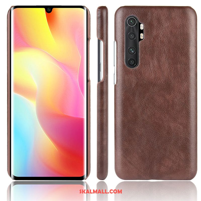 Xiaomi Mi Note 10 Lite Skal Läder Mönster Ungdom Litchi Mobil Telefon Rabatt