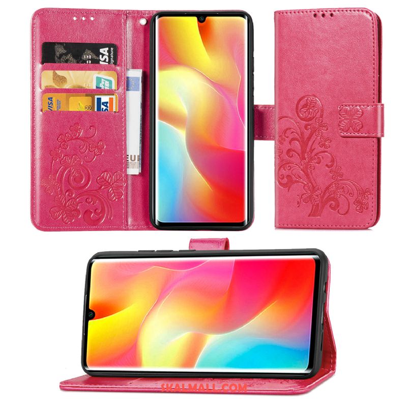 Xiaomi Mi Note 10 Lite Skal Läderfodral Tur Clamshell Ungdom Röd Fodral Köpa