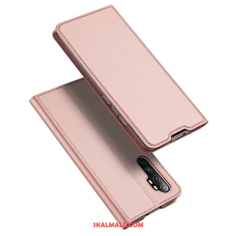 Xiaomi Mi Note 10 Lite Skal Mobil Telefon Liten Business Läderfodral Rosa Köpa