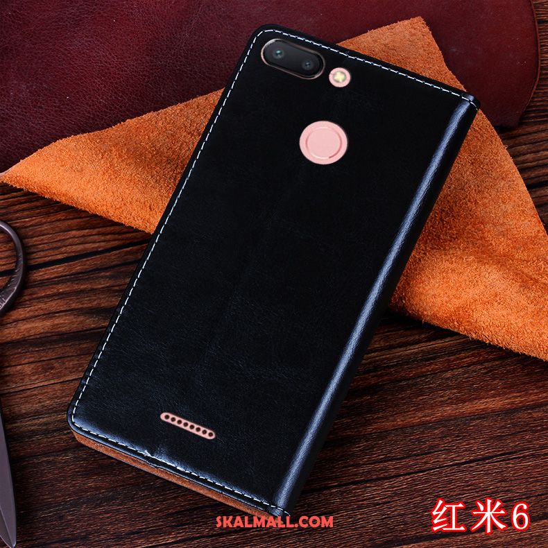 Xiaomi Redmi 6 Skal Läderfodral All Inclusive Silikon Fallskydd Personlighet Billigt