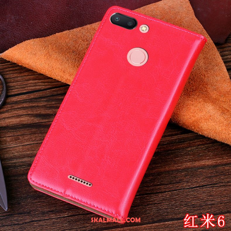 Xiaomi Redmi 6 Skal Läderfodral All Inclusive Silikon Fallskydd Personlighet Billigt