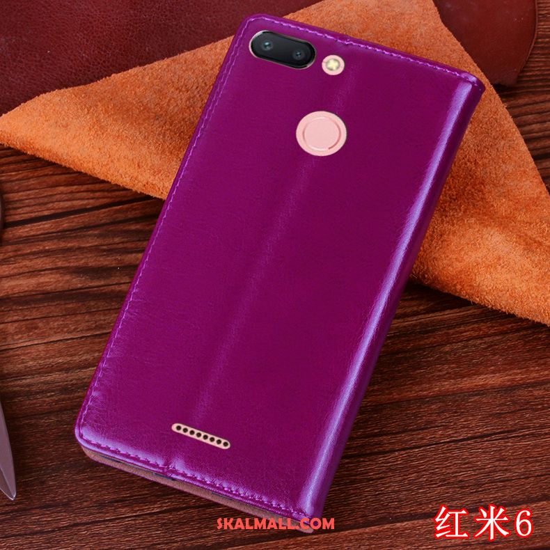 Xiaomi Redmi 6 Skal Läderfodral All Inclusive Silikon Fallskydd Personlighet Billigt