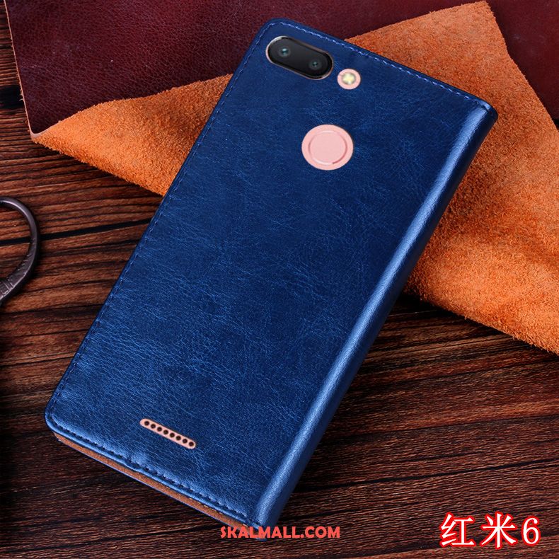 Xiaomi Redmi 6 Skal Läderfodral All Inclusive Silikon Fallskydd Personlighet Billigt