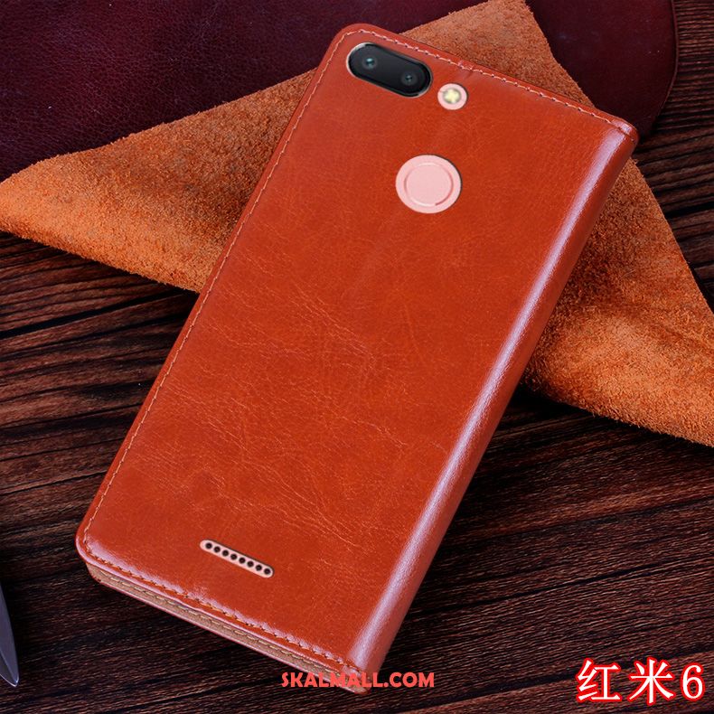 Xiaomi Redmi 6 Skal Läderfodral All Inclusive Silikon Fallskydd Personlighet Billigt