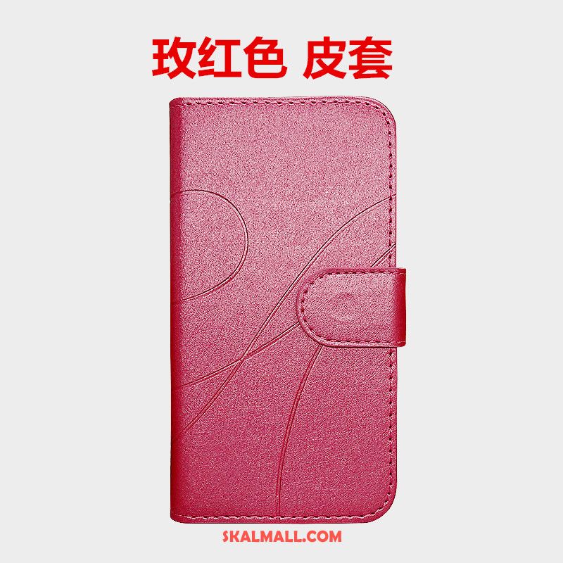 Xiaomi Redmi 6 Skal Röd Guld Läderfodral Liten Mobil Telefon Fodral Rea
