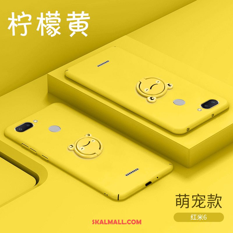 Xiaomi Redmi 6 Skal Solid Färg Kreativa Tecknat Skydd Spänne Fodral Rea