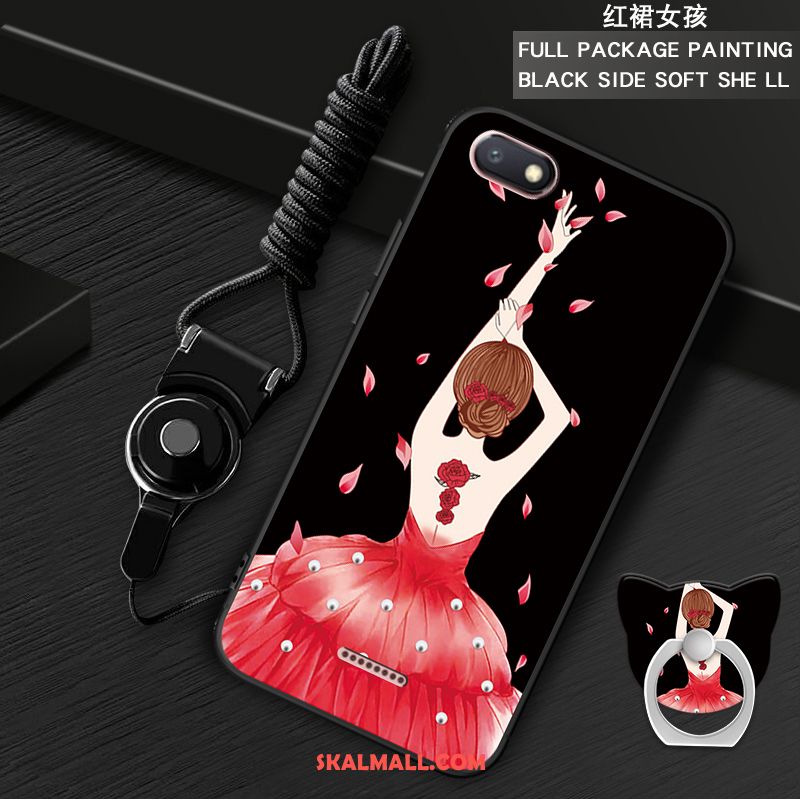 Xiaomi Redmi 6a Skal Silikon Vit Röd Mobil Telefon Liten Billig