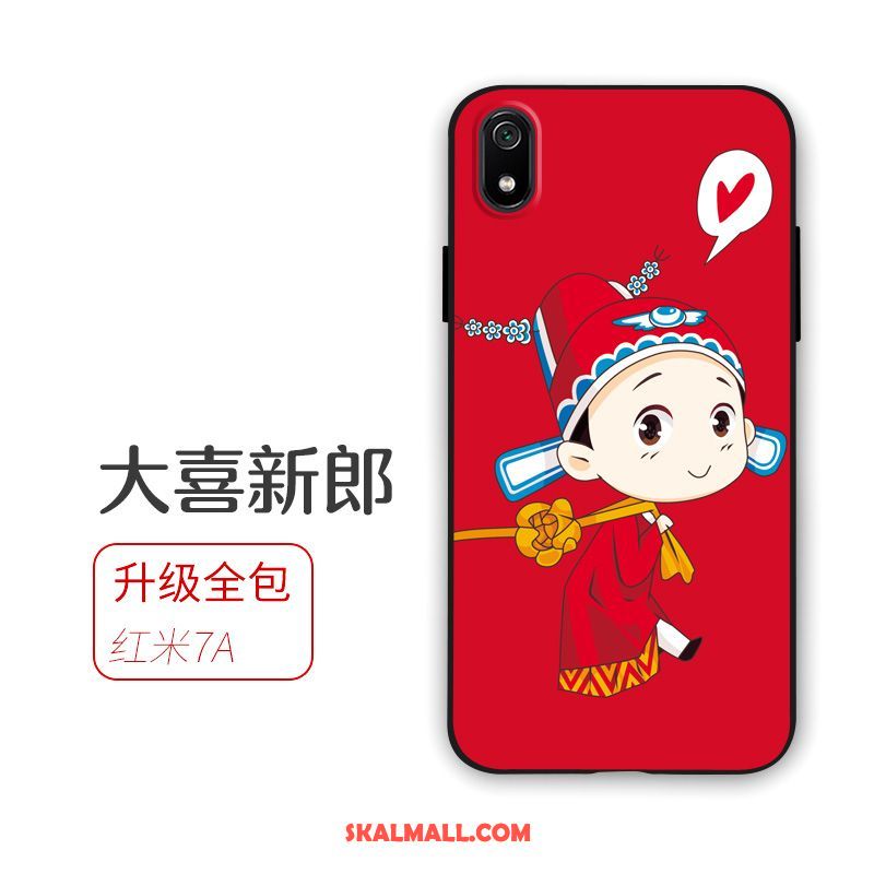 Xiaomi Redmi 7a Skal Fallskydd Mobil Telefon Mjuk Par Röd Butik