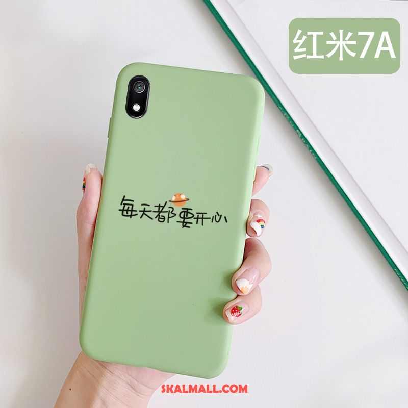 Xiaomi Redmi 7a Skal Mobil Telefon Fallskydd Röd Grön Enkel Billigt