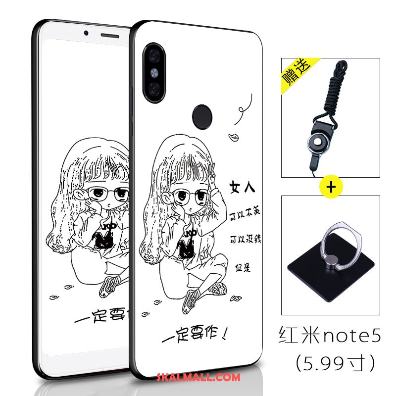 Xiaomi Redmi Note 5 Skal Silikon Kreativa Liten Röd Svart Fodral Rea