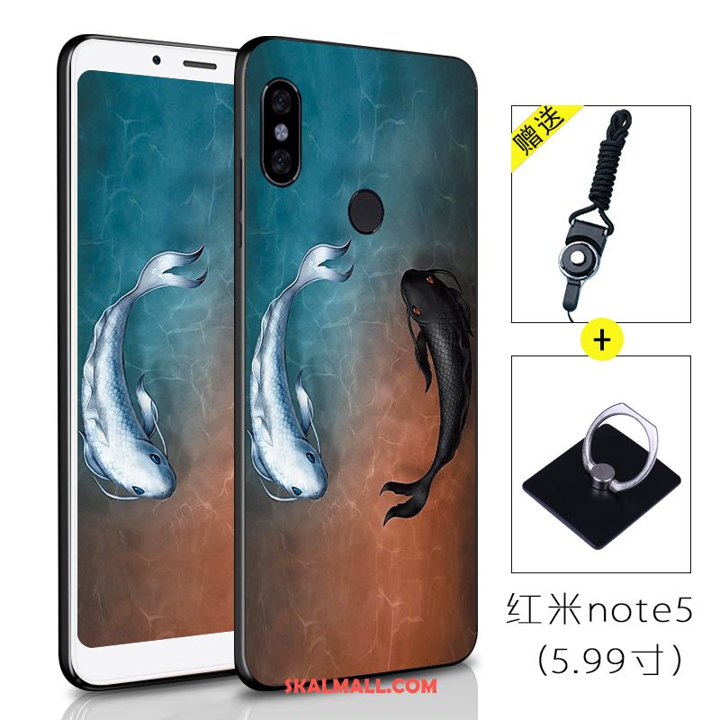 Xiaomi Redmi Note 5 Skal Silikon Kreativa Liten Röd Svart Fodral Rea