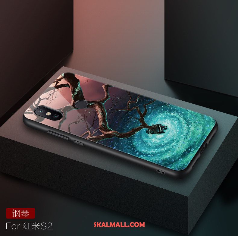 Xiaomi Redmi S2 Skal Fallskydd Silikon Kreativa Glas All Inclusive Fodral På Rea