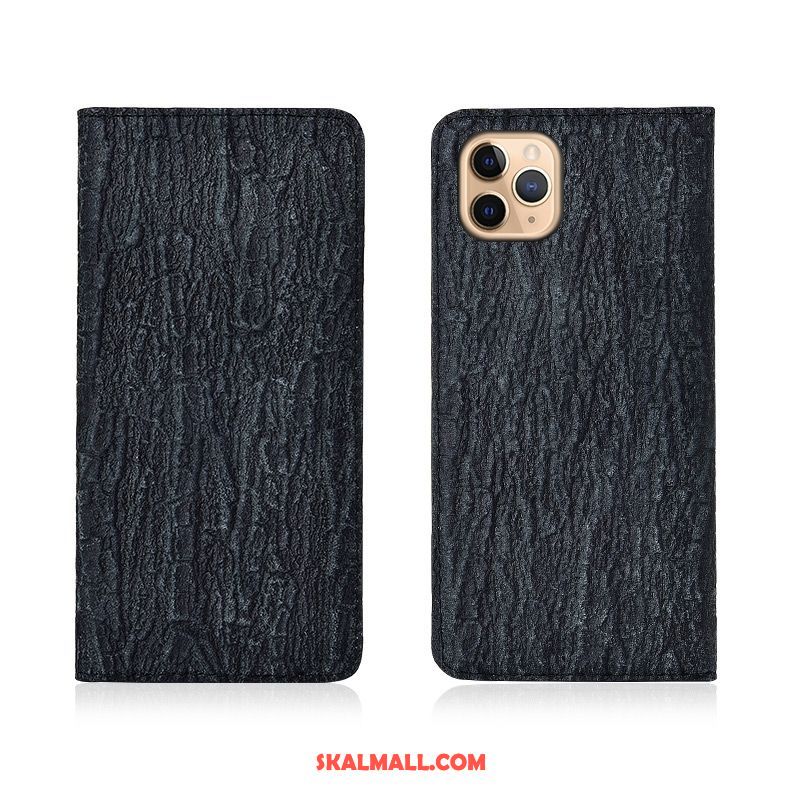 iPhone 11 Pro Max Skal Clamshell Äkta Läder Tree Röd Skydd Butik