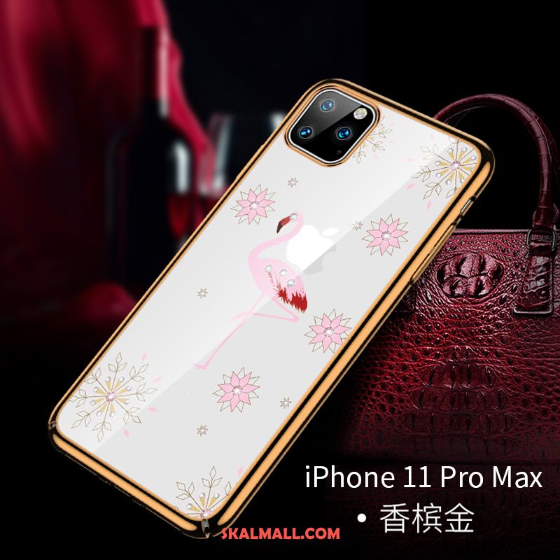 iPhone 11 Pro Max Skal Trend Varumärke Skydd Plating Röd All Inclusive Billig