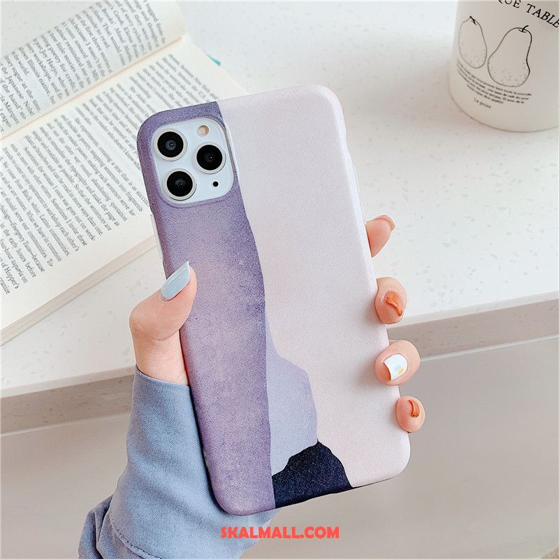 iPhone 11 Pro Skal Silikon Purpur Fallskydd Mobil Telefon Personlighet Fodral Rea