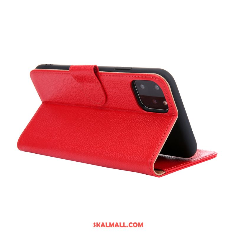 iPhone 11 Pro Skal Svart Läderfodral Spänne Plånbok Kvalitet Online