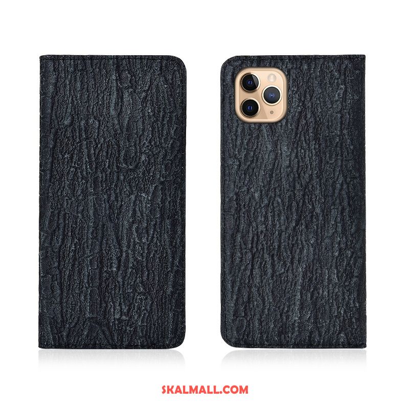 iPhone 11 Pro Skal Äkta Läder Skydd Tree Silikon Clamshell Billig