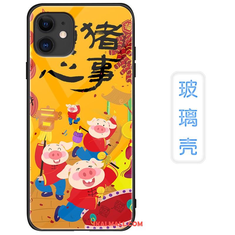 iPhone 11 Skal Kreativa Ny Glas Net Red Fallskydd Fodral Köpa