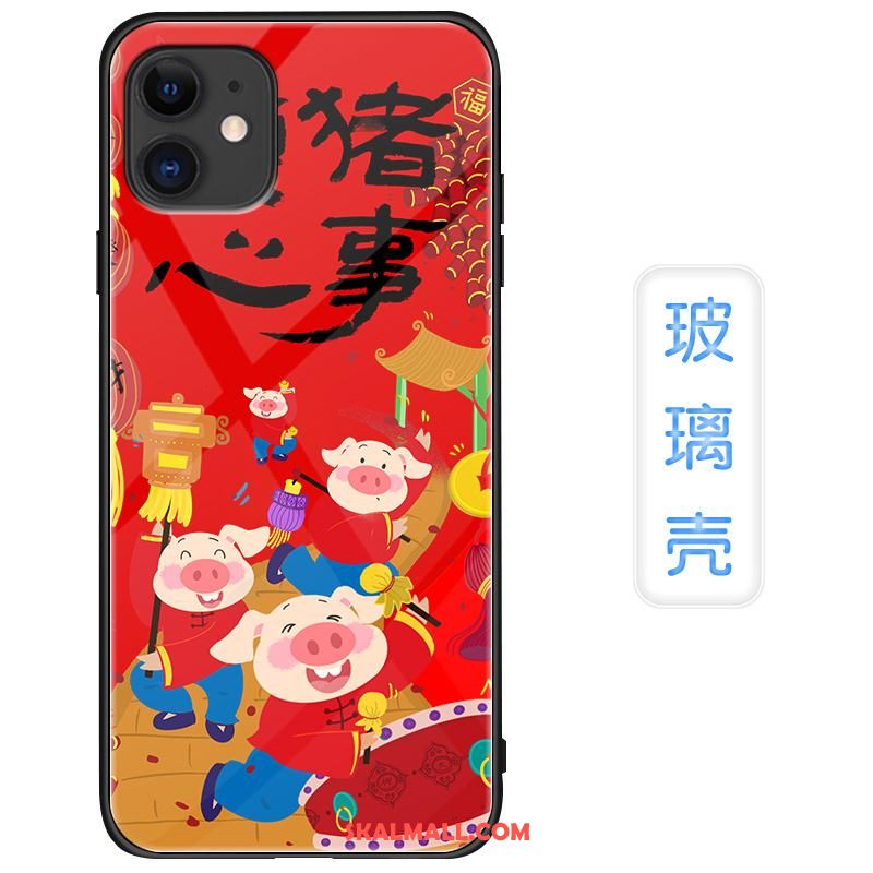 iPhone 11 Skal Kreativa Ny Glas Net Red Fallskydd Fodral Köpa