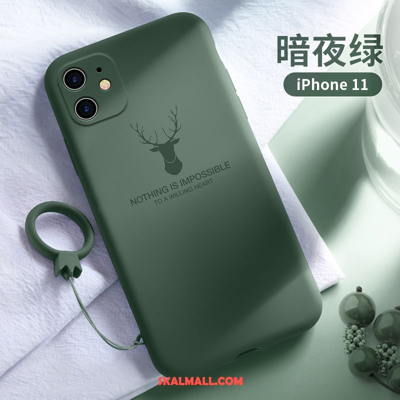 iPhone 11 Skal Silikon Trend Varumärke All Inclusive Grön Mobil Telefon Fodral Till Salu