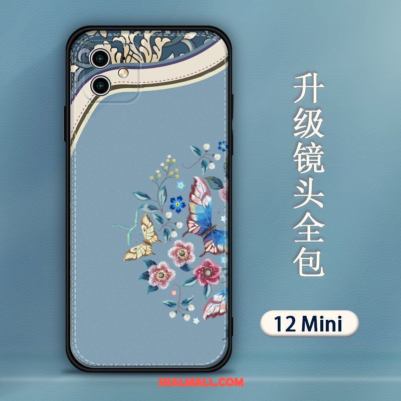 iPhone 12 Mini Skal Lättnad Broderi Kinesisk Stil Hängsmycken All Inclusive Online