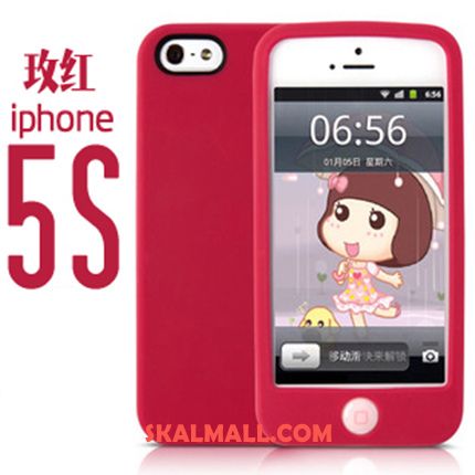 iPhone 5 / 5s Skal Mobil Telefon Mjuk Silikon All Inclusive Ljus Billigt