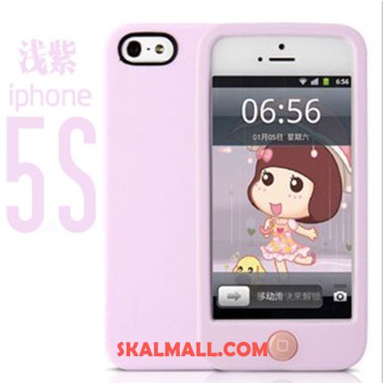 iPhone 5 / 5s Skal Mobil Telefon Mjuk Silikon All Inclusive Ljus Billigt