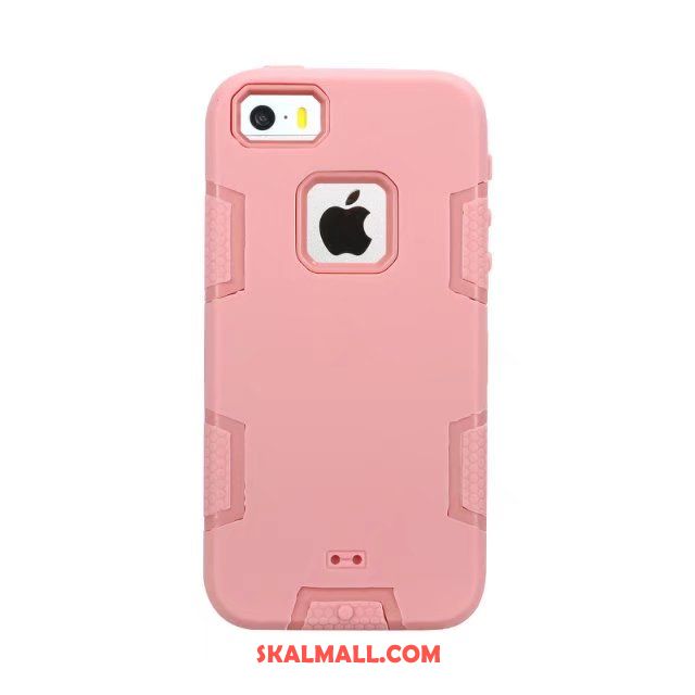 iPhone 5 / 5s Skal Personlighet Rosa Tjock Dubbel Ny Fodral Rea