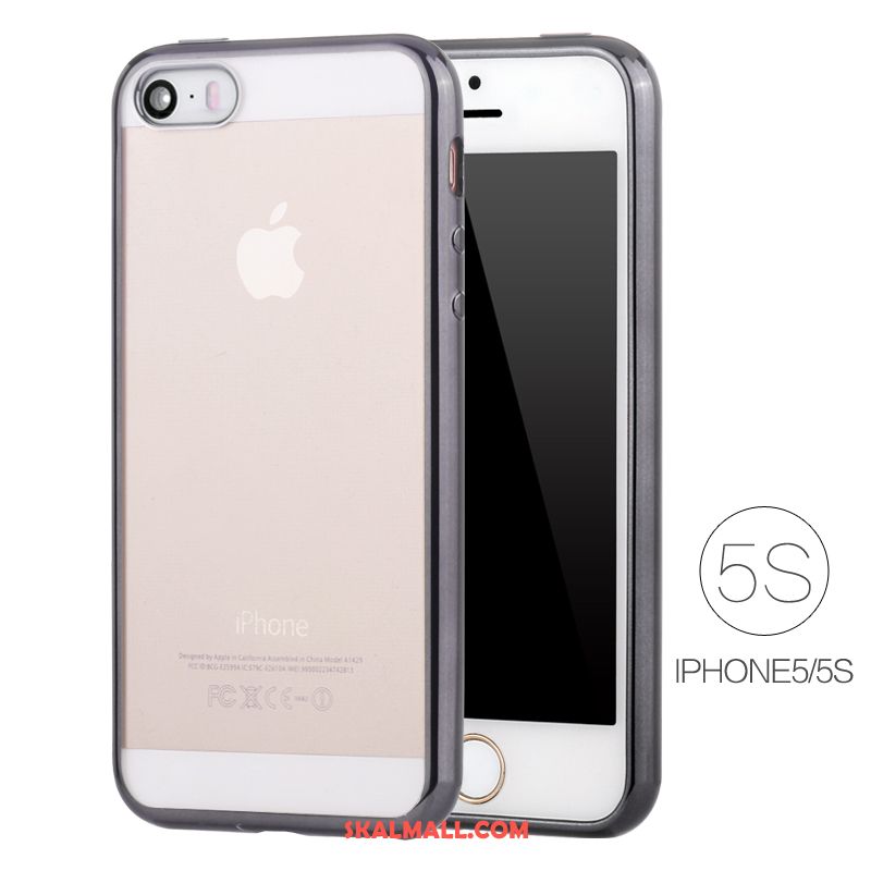 iPhone 5 / 5s Skal Slim Mobil Telefon Rosa Plating Silikon Billig