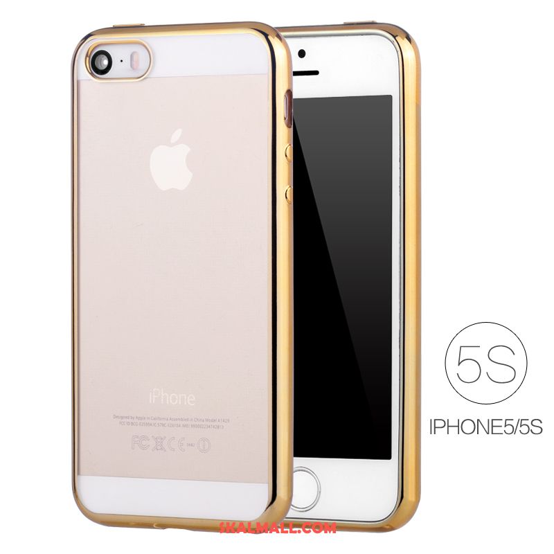 iPhone 5 / 5s Skal Slim Mobil Telefon Rosa Plating Silikon Billig