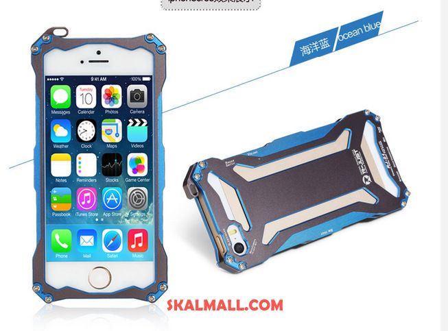 iPhone 5c Skal Fallskydd Hög Metall Mobil Telefon Frame Rea