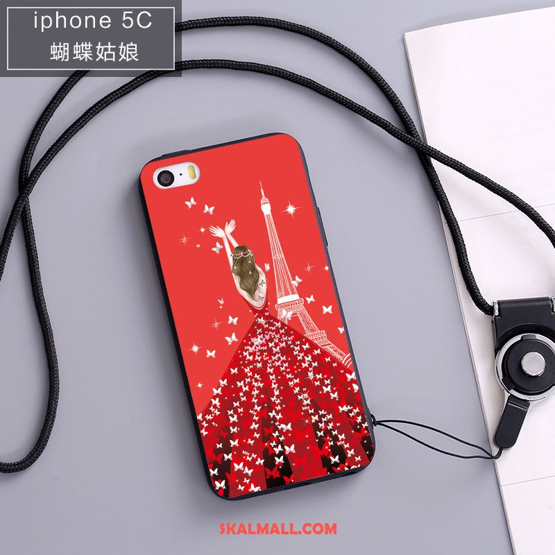 iPhone 5c Skal Mjuk Mobil Telefon Silikon Fallskydd Rosa Till Salu