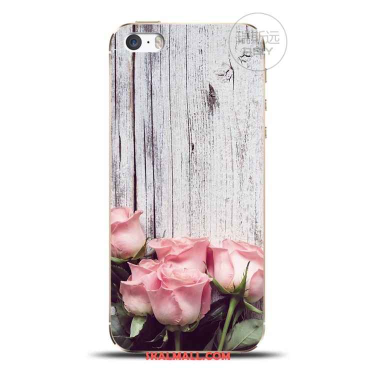 iPhone 5c Skal Par Silikon Hemming Röd Rose Fodral Billigt