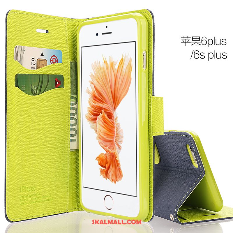 iPhone 6 / 6s Plus Skal Läderfodral Ny Rosa Mobil Telefon All Inclusive Billig