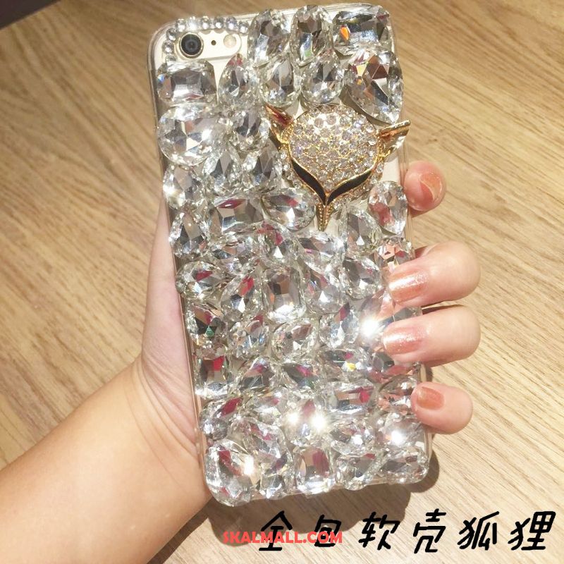 iPhone 6 / 6s Plus Skal Mjuk Blommor Med Strass Ny Mobil Telefon Billigt