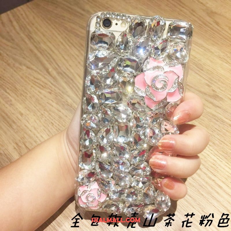 iPhone 6 / 6s Plus Skal Mjuk Blommor Med Strass Ny Mobil Telefon Billigt