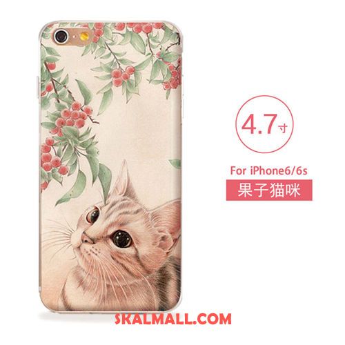 iPhone 6 / 6s Skal Hängsmycken Katt Mjuk Vacker Blå Fodral Butik